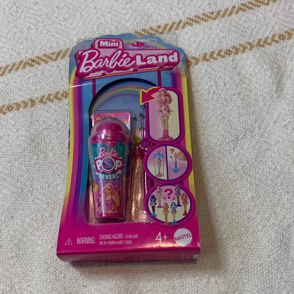 Mattel Mini BarbieLand Pop Reveal Doll with Pink Dome